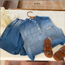 BỘ BA LỖ DENIM CHO BÉ TRAI -sỉ 195k/bộ 