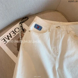 QUẦN SHORT JEAN TRẮNG THÊU GẤU QC sỉ 123k/chiếc