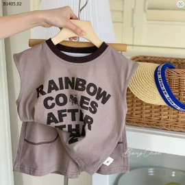 Set tanktop Rainbow tone nâu cho bé - sỉ 130k