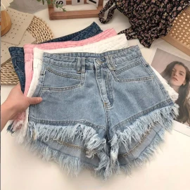 Quần short jeans tua rua sỉ 125k/chiếc