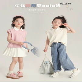 chiếc polo tay hến SIÊU  style - sỉ giá  bé Size 90-140: 135k  Size 150-160: 147k  mẹ Size M L: 169k 