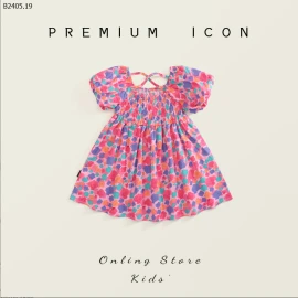 VÁY HOA BÉ GÁI HÃNG PREMIUM ICON- sỉ 108k