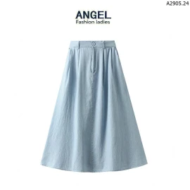 Gom chân váy jean dáng dài ANGEL sỉ 185k