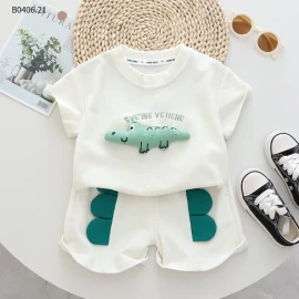 QUẦN ÁO CÁ SẤU SIU CUTE CHO BÉ TRAI  - Sỉ 125k