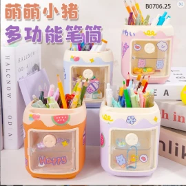 SET 2 HỘP BÚT CUTE KÈM STICKER-sỉ 75k/set 2 hộp chọn màu 