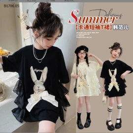 VÁY ÁO THỎ CUTE CHO BÉ GÁI SZ ĐẠI-sỉ 158k/chiếc 