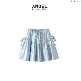 CHÂN VÁY NGẮN PHỐI REN BUỘC NƠ HÃNG ANGEL sỉ 153k/chiếc