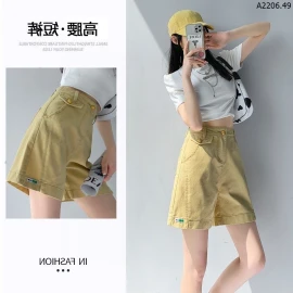 QUẦN SHORT DENIM LƯNG CAO CHO NỮ  sỉ 130k/chiếc