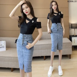 CHÂN VÁY JEANS NỮ sỉ 203k/chiếc