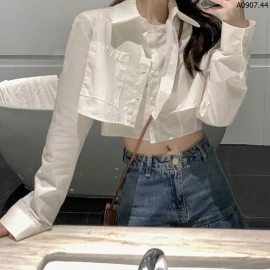 SƠ MI CROPTOP NỮ sỉ 128k  