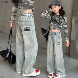 QUẦN JEANS MINMIN CHO BÉ GÁI -sỉ 180k/chiếc