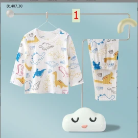 BỘ COTTON GIẤY DÀI TAY XUẤT HÀN CHO BÉ-sỉ  Sz 73-120 : 67k/B           Sz 130-160 : 80k/B