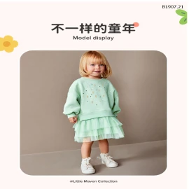 VÁY LIỀN ÁO BÉ GÁI LITTLE MAVEN -sỉ 149k