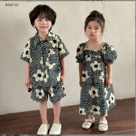 sET BỘ COUPLE HOA CHO BÉ -sỉ 168k