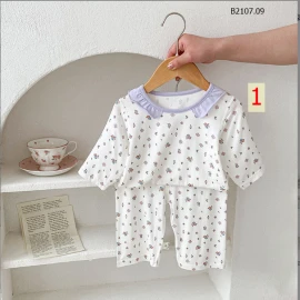 BỘ COTTON MỀM CHO BÉ-sỉ sz 90-120 : 76k          sz 130-140 : 93k