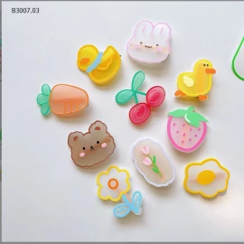 KẸP TÓC CUTE CHO BÉ -sỉ 48k/set 5 vỉ 