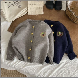 CARDIGAN THÊU LOGO NGỰC - sỉ 165k