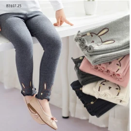 Quần legging thỏ cho bé gái- sỉ 120k/set 2 chiếc chọn màu