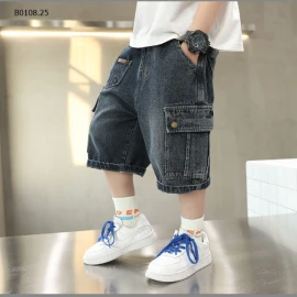 QUẦN SHORT JEAN TÚI HỘP BÉ TRAI-sỉ 135k/chiếc 