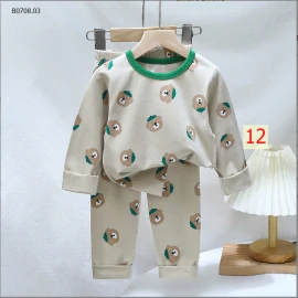 bst BỘ COTTON DÀI TAY CHO BÉ -sỉ 103k/bộ 