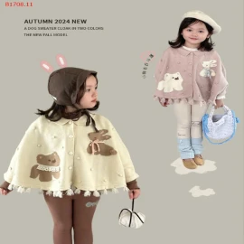 ÁO CHOÀNG CUTE CHO BÉ GÁI-sỉ 225k/chiếc 