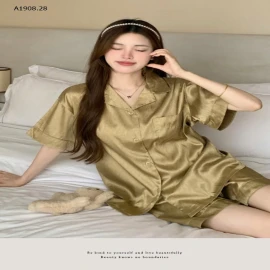 BỘ PIJAMA CỘC TAY CHO NỮ-sỉ 122k/bộ 