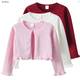 B2708.02-sỉ Sz 90-140 : 131k         Sz 150-160 : 139k 🌈CARDIGAN DÁNG LỬNG CHO BÉ GÁI  Mẫu xinh iu quá trời nè, có mẹ nào ưng k ạ. Mẹ sắm cho bé 1 chiếc áo này khoác ngoài đi ạ đảm bảo xinh xỉu  ✅3 màu : Trắng - Hồng - Đỏ ✅Size 90-160 Bảng sz tham khảo Sz