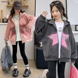 ÁO KHOÁC HOODIE CHO BÉ GÁI-sỉ 136k/chiếc 