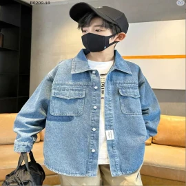 ÁO SƠ MI DENIM CHO BÉ TRAI -sỉ 147k