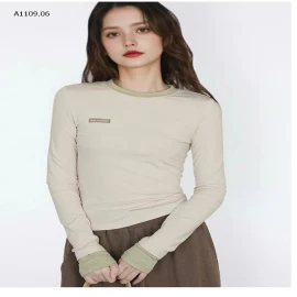 ÁO THUN DÀI TAY GIẢ 2 MẢNH CHO NỮ-sỉ 120k