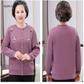 ÁO CARDIGAN LÓT LÔNG TRUNG NIÊN -sỉ 190k