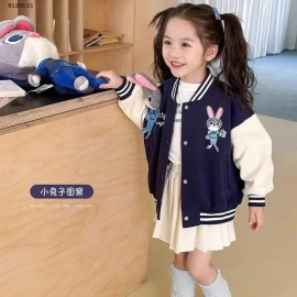 ÁO KHOÁC BOMBER CUTE CHO BÉ GÁI SIÊU XINH  - sỉ 188k