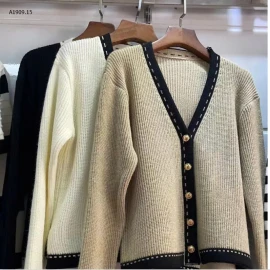 ÁO LEN CARDIGAN CỔ  V 3 MÀU QUẢNG CHÂU-sỉ 153k