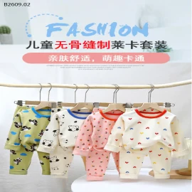 BỘ COTTON DÀI TAY CHO BÉ XUẤT HÀN SIÊUU ĐẸP- sỉ Size 90-130: 97k Size 140-160: 107k