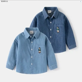 SƠ MI DENIM BÉ TRAI - sỉ 125k