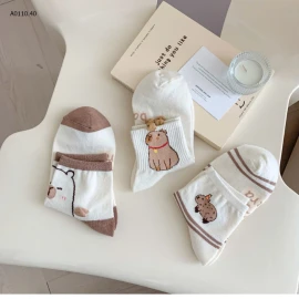 SET 3 ĐÔI TẤT CAPYBARA NỮ-sỉ 60k