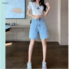 QUẦN SHORT JEAN NỮ CẠP CAO -sỉ 115k