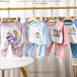 BỘ NỈ TUYẾT NHUNG MẶC NHÀ SIZE ĐẠI CHO BÉ-sỉ Sz 80-120 : 79k           Sz 130-160 : 97k