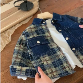 ÁO KHOÁC JEAN DENIM HỌA TIẾT-sỉ 170k