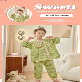 BỘ PIJAMA BÉ GÁI-sỉ 125k