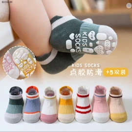 SÉT 5Đ TẤT LƯỜI CHỐNG TRƯỢT-sỉ 78k/set 5 đôi 