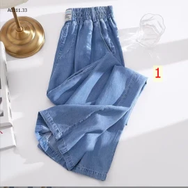 QUẦN JEAN DENIM ỐNG SUÔNG NỮ -sỉ 155k