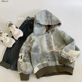 ÁO HODDIE CHỮ CHO BÉ  -sỉ 159k