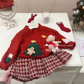 ÁO LEN ĐỎ NOEL CHO BÉ -sỉ 193k