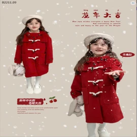 ÁO DẠ ĐỎ  AMBB BÉ GÁI CUTE -sỉ 429k