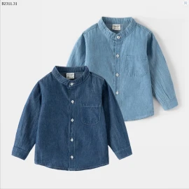 SƠ MI JEAN CỔ TÀU HÃNG WELLIKIDS-sỉ 123k