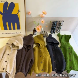 ÁO CARDIGAN BÉ CÓ MŨ -sỉ 135k