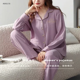 BỘ NGỦ PIJAMA DÀI TAY NỮ-sỉ 170k