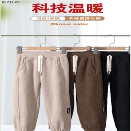 QUẦN JOGGER NHUNG TĂM LÓT LÔNG-sỉ 110-120 : 125k           130-150 : 140k           160-170 : 160k