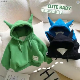 ÁO HOODIE CÓ SỪNG CHO BÉ CUTE -sỉ 138k